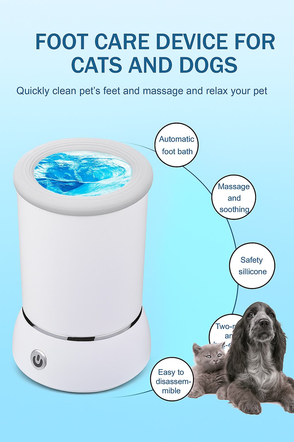 Electric Pet Feet Washer